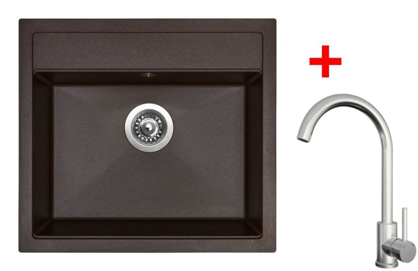 Sinks SOLO 560 Marone + ARCO celonerezová