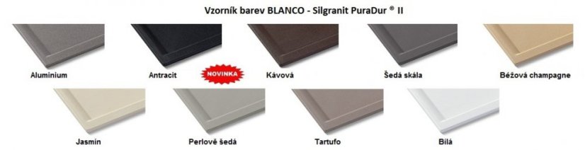 Blanco NAYA 6 Silgranit šedá skála oboustranné provedení