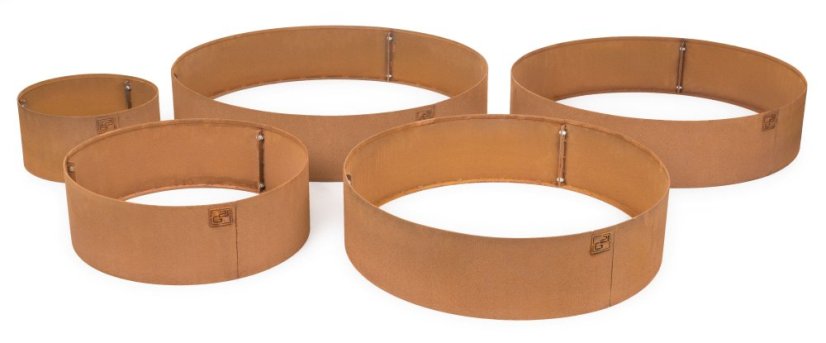 Zahradní obrubník G21 90 x 20 cm, kruhový, Corten