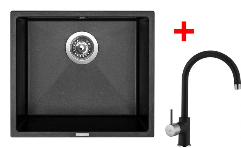 Sinks FRAME 457 Metalblack + Vitalia GR Sinks FRAME 457 Metalblack + Vitalia GR