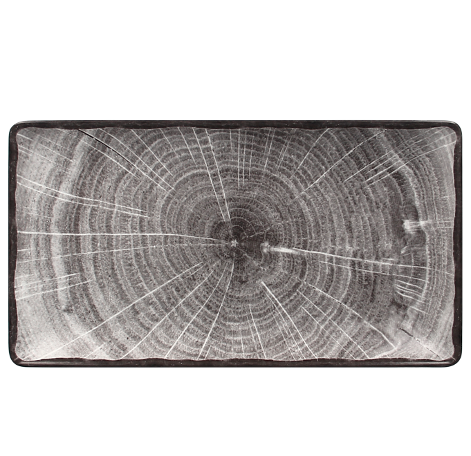 RAK Porcelain RAK Woodart talíř obdélný 33,5 × 18,1 cm – šedá | RAK-WDEDRG33BG RAK Porcelain RAK Woodart talíř obdélný 33,5 × 18,1 cm – šedá | RAK-WDEDRG33BG