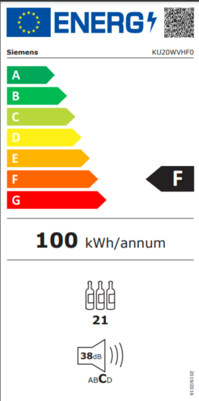 Vinotéka Siemens KU20WVHF0