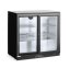 Zadní barová chladnička s dvojitými posuvnými dveřmi, Arktic, 158L, Černá, 230V/160W, 520x900x(H)870mm