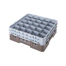 Cambro Koš Camrack 25 pozic, výška sklenice 27,8 cm - Hnědá