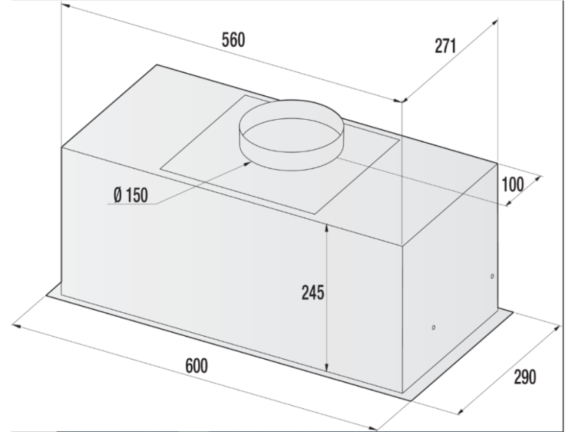 Vestavná digestoř Gorenje BHI633EB