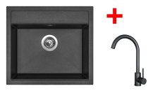 Sinks SOLO 560 Metalblack + ARCO černá matná