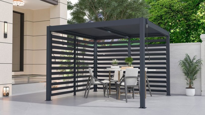 Příslušenství G21 otočná lamelová stěna 2,8x2,2 m pro pergolu Austin
