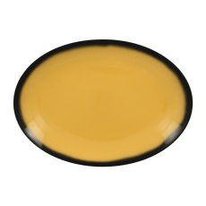 RAK Porcelain RAK Talíř oválný 32 x 23 cm, žlutá | RAK-LENNOP32NY