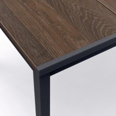 Zahradní stůl Keter Porto 160 walnut black steel