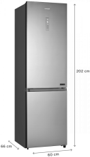 Kombinovaná chladnička Concept LK6660ss