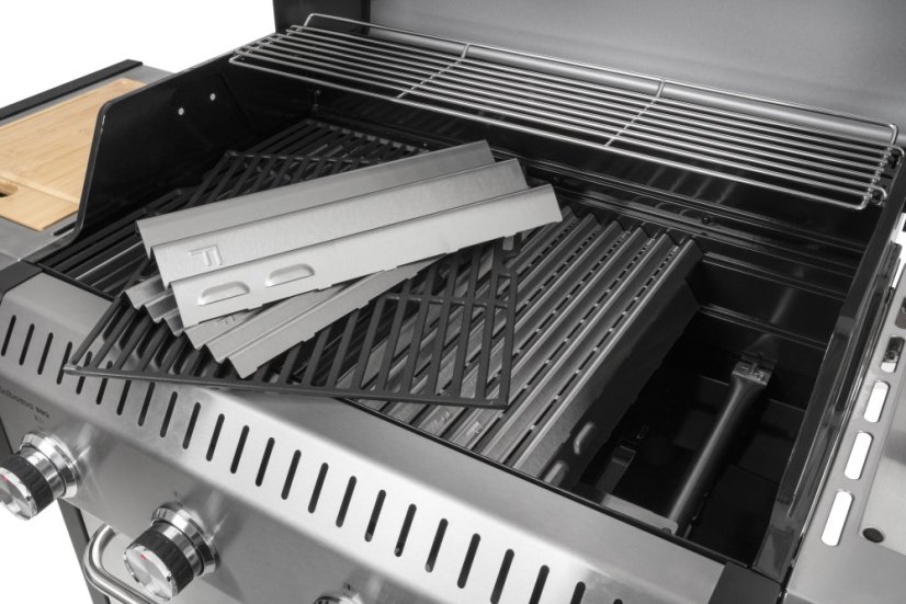 Plynový gril G21 Alabama Silver BBQ Premium Line, 5 hořáků + zdarma redukční ventil