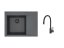 Alveus SET ALVEUS PURE-G 60 A90 LEVÝ BLACK EDITION + BATERIE MINTAS/91 - MATT