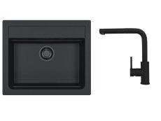 Alveus SET ALVEUS ATROX 30 ČERNÝ A90 BLACK EDITION + BATERIE ZEOS-P BLACK
