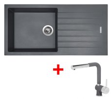 Sinks PERFECTO 1000 Titanium + Mix 3 P GR