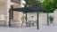 Bioklimatická pergola G21 Austin 4x4 m, antracitová hliníková