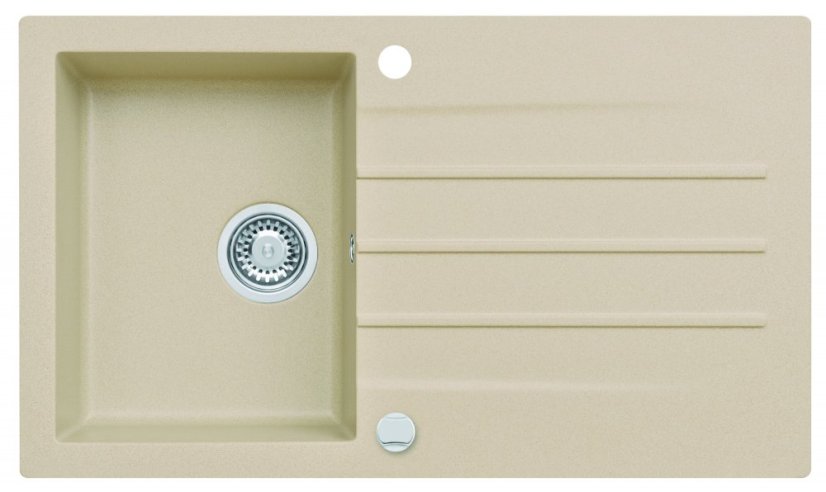 Alveus CORTINA 130 - 55  béžová (860x500mm)+sifon pop-up F