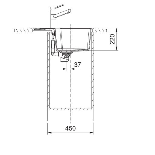 Franke UBG 611-62 Bílá-led