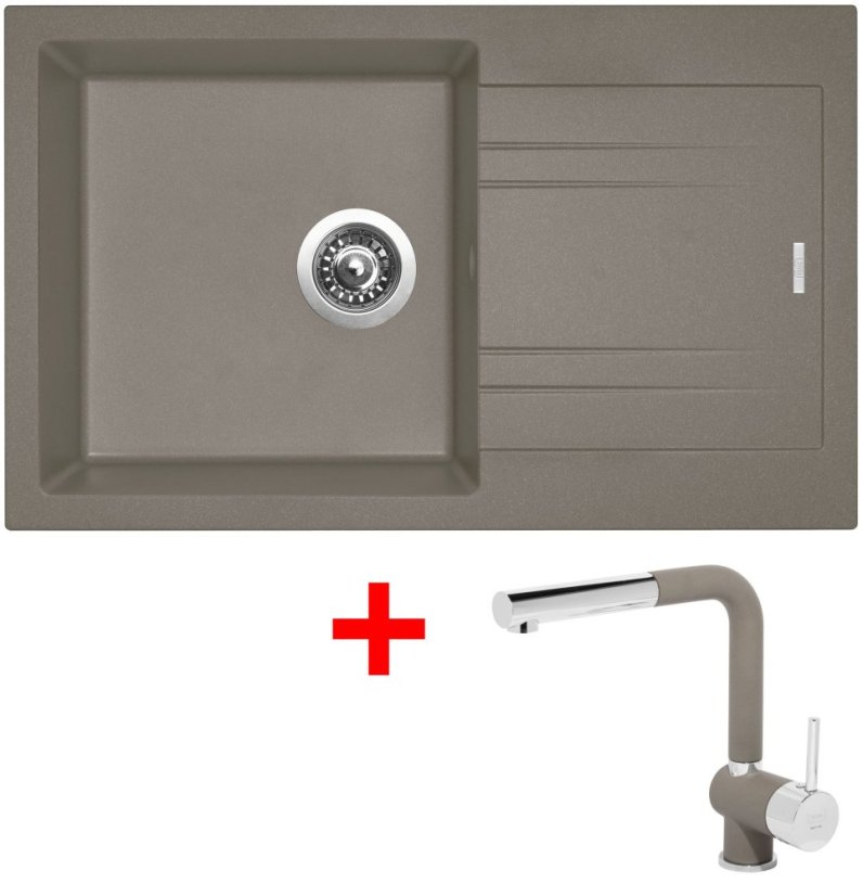 Sinks LINEA 780 Truffle + Mix 3 P GR Sinks LINEA 780 Truffle + Mix 3 P GR