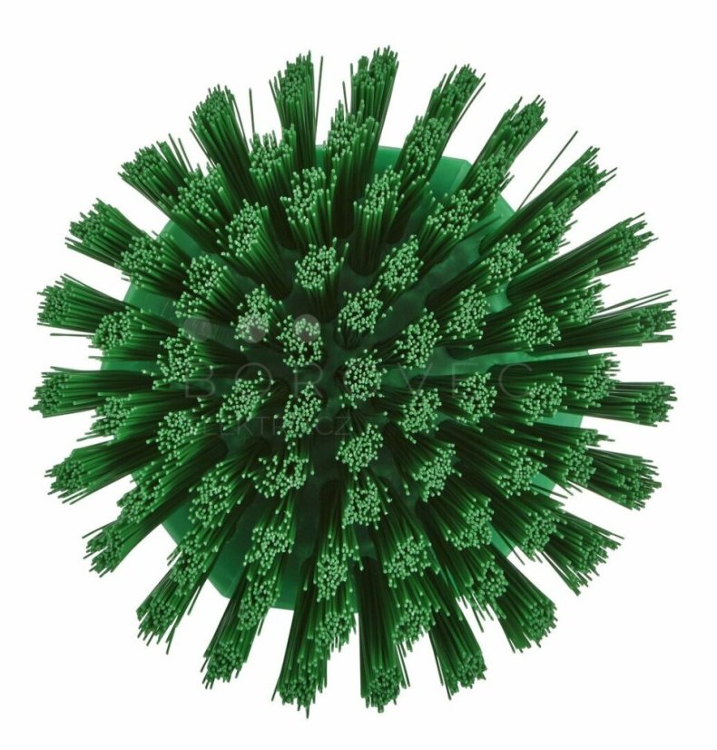 Vikan kartáč ruční kulatý 11cm T/zelený 38852