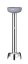 Tyčový mixér 250 - nastavitelná rychlost, HENDI, Profi Line, 230V/250W, ⌀75x(H)540mm