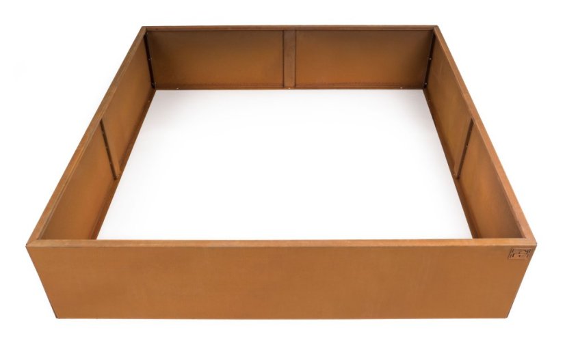 Vyvýšený záhon G21 132 x 32 x 132 cm, Corten