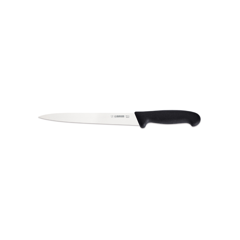 Giesser Nůž filetovací pružný 22 cm, černý Giesser Nůž filetovací pružný 22 cm, černý