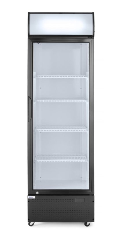 Jednodveřová chladnička s podsvíceným panelem na zadním panelu, Arktic, 254L, Černá, 230V/250W, 578x605x(H)1980mm