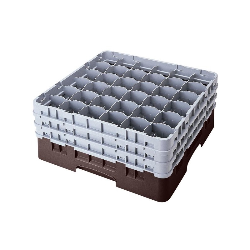 Cambro Koš Camrack 36 pozic, výška sklenice 32 cm - Hnědá Cambro Koš Camrack 36 pozic, výška sklenice 32 cm - Hnědá