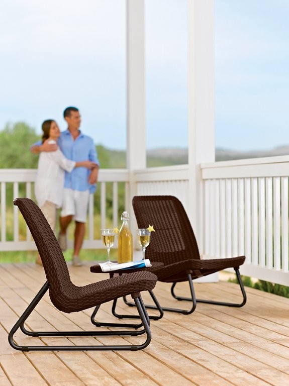 Zahradní nábytek Keter Rio Patio set whiskey hnědý