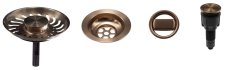 Sinks komponenty pro granitový dřez s exc. ovladačem - měď modern