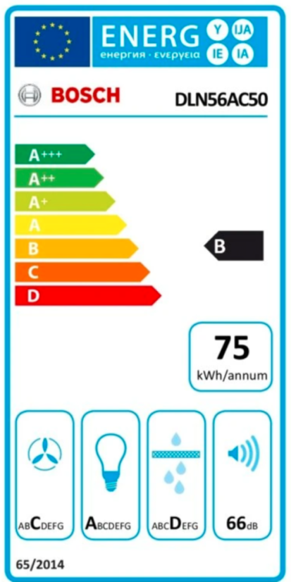 Vestavná digestoř Bosch DLN56AC50