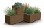 Květináč Prosperplast MADERA SQUARE eco wood 38,5 cm naturo