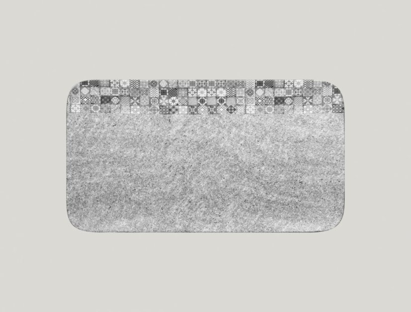 RAK Porcelain RAK Splendour talíř obdélníkový 38 × 21 cm – šedá | RAK-SRAURP38