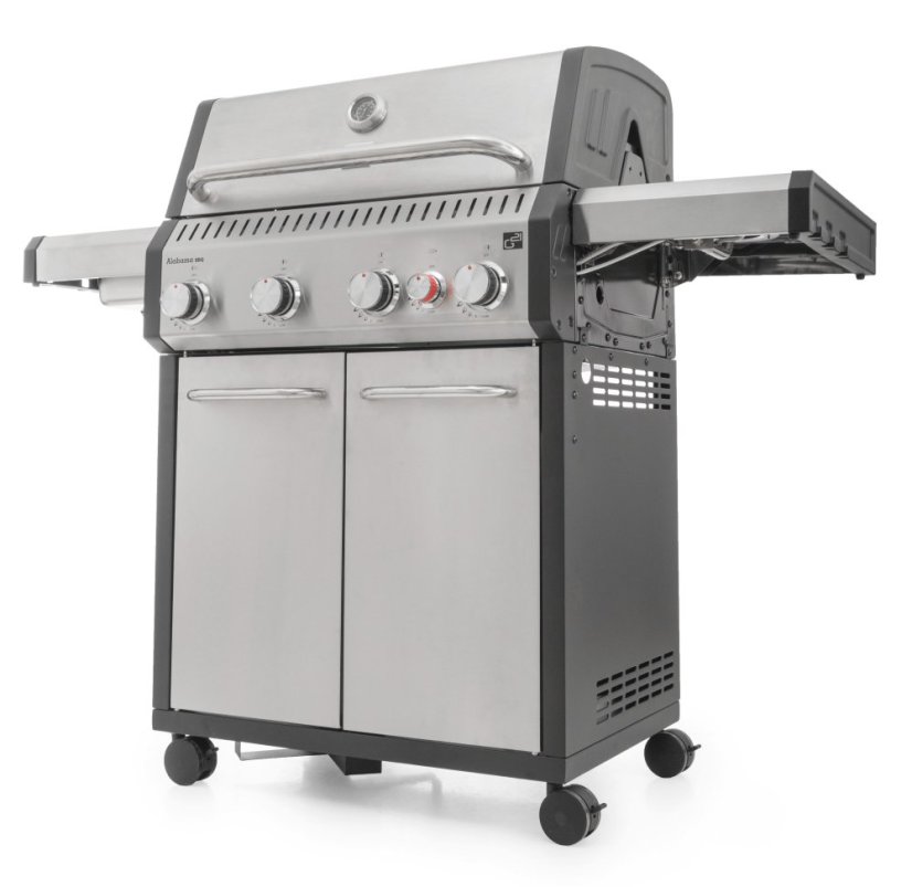 Plynový gril G21 Alabama Silver BBQ Premium Line, 5 hořáků + zdarma redukční ventil