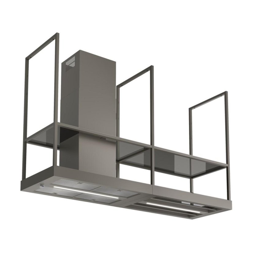 Ostrůvková digestoř Faber - T-SHELF TITANIUM MATT A180