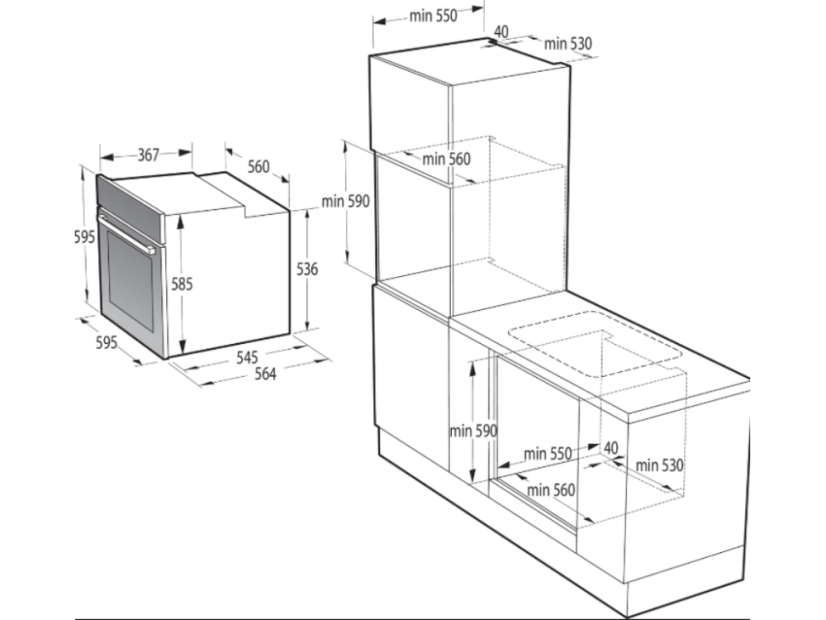 Vestavná trouba Gorenje BO6737E02BG