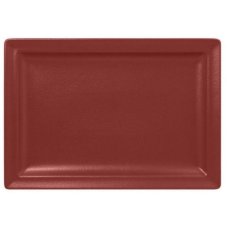 RAK Porcelain RAK Talíř obdélný 33 × 23 cm, tmavě červená | RAK-NFCLRP33DR