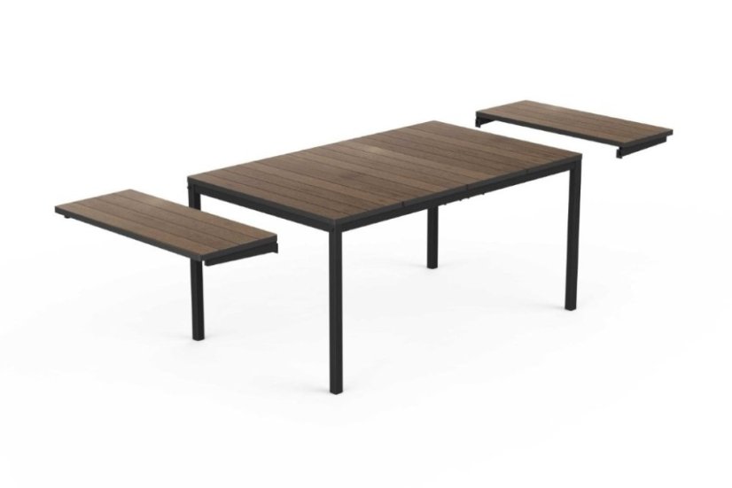 Zahradní stůl Keter Porto 160-240 rozkládací walnut / grafit