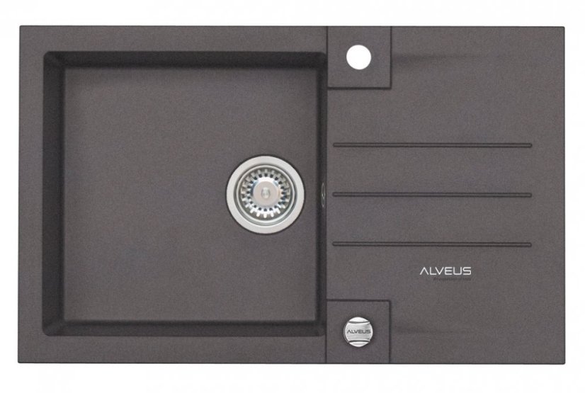 Alveus ROCK 130 /03  CHOCOLATE (780x480mm)+ pop- up sifon F