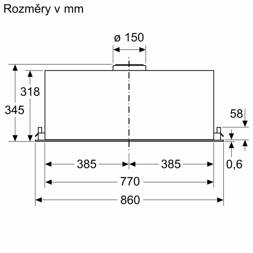 Vestavná digestoř Siemens LB88NPC60