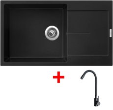 Sinks ULTIMA 860 XXL Pureblack + ELASTA černá matná