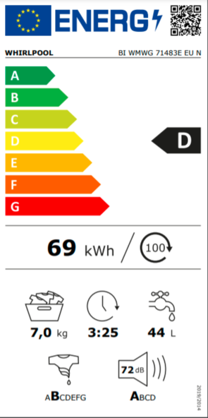 Pračka Whirlpool BIWMWG71483EEUN