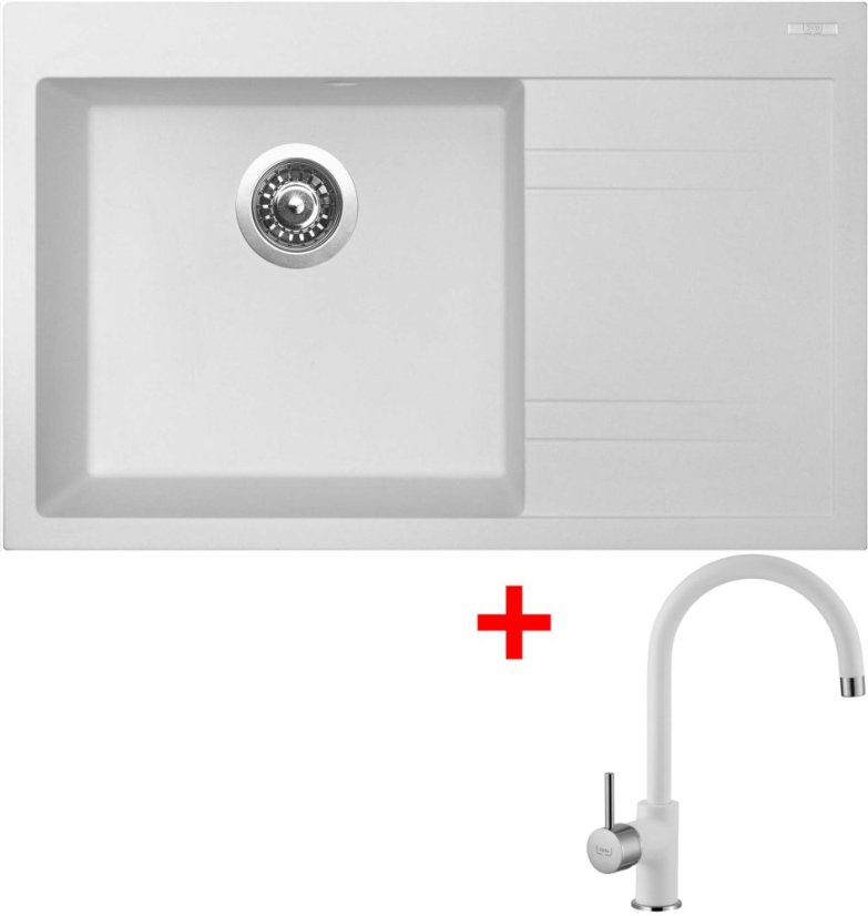 Sinks RIM 780 L Milk + Vitalia GR Sinks RIM 780 L Milk + Vitalia GR