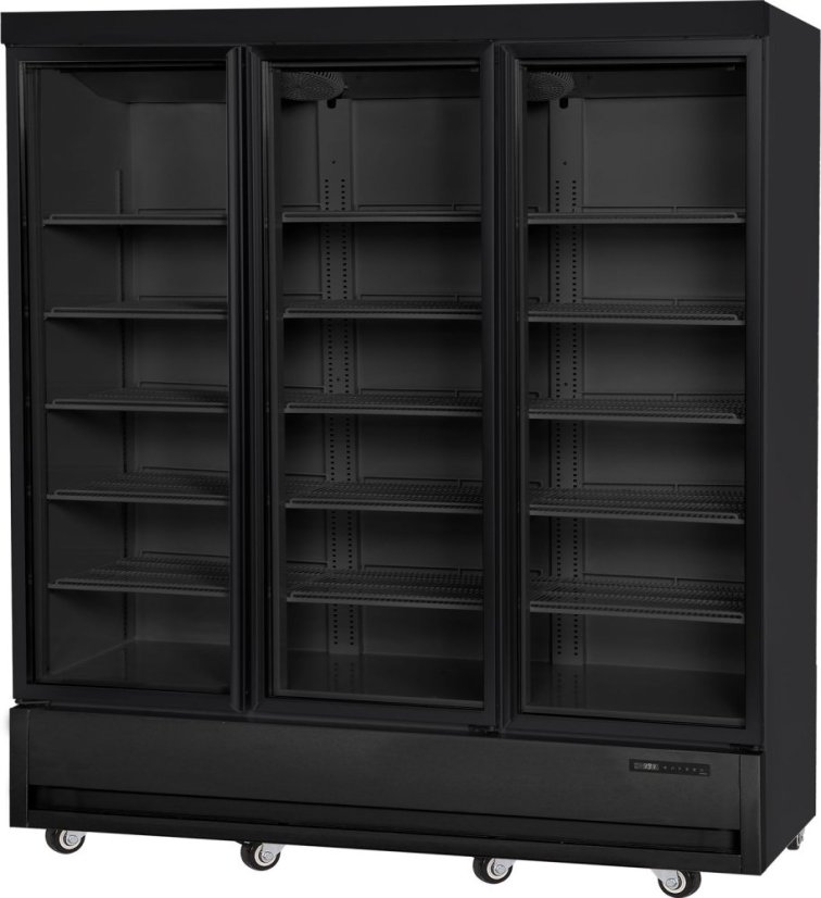 Chladící vítrína, Arktic, 1075L, Černá, 230V/550W, 1920x755x(H)2100mm