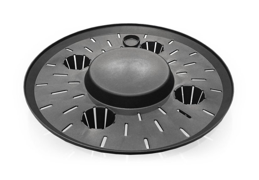 Květináč Prosperplast GRACIA LOW 28,5 cm antracit