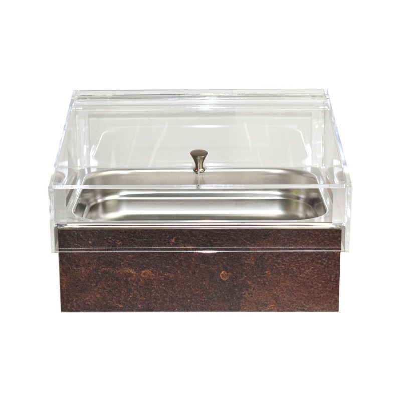 TOMGAST Chladicí box pro gastronádoby s krytem GN 1/2, dekor rez TOMGAST Chladicí box pro gastronádoby s krytem GN 1/2, dekor rez