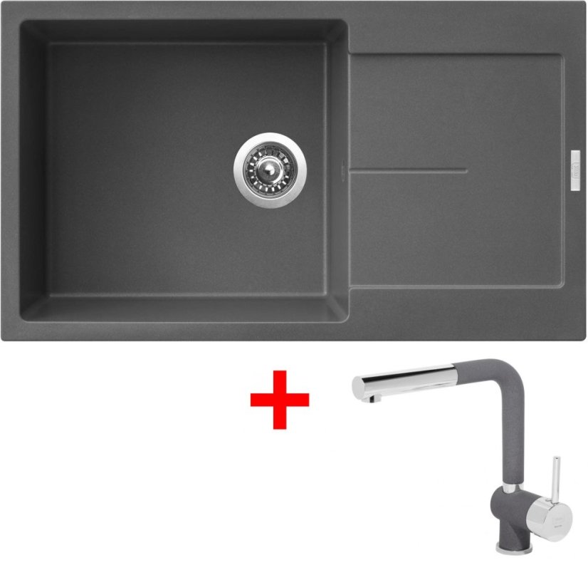 Sinks ULTIMA 860 XXL Titanium + Mix 3 P GR Sinks ULTIMA 860 XXL Titanium + Mix 3 P GR