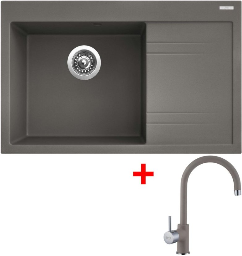 Sinks RIM 780 L Truffle + Vitalia GR Sinks RIM 780 L Truffle + Vitalia GR