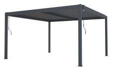 Bioklimatická pergola G21 Austin 4x4 m, antracitová hliníková