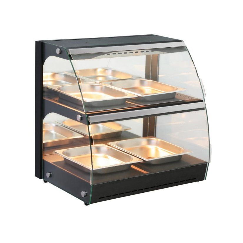 Vitrína ohřívací nastavitelná – křemíková, HENDI, 230V/560W, 650x485x(H)630mm